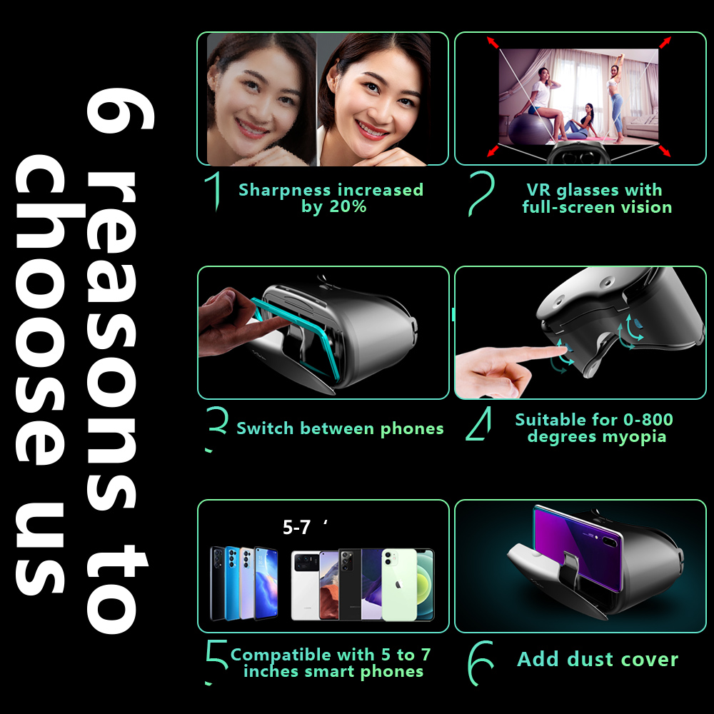 3D Virtual Reality VR แว่นตาสํ - Vr Headset Pc บทวิจารณ์และราคา