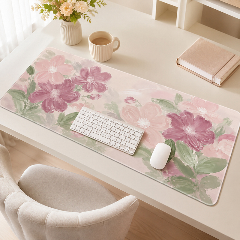 แผ่นรองเมาส์สีชมพูซากุระสีน้ำส - Pc Gaming Pink บทวิจารณ์และราคา