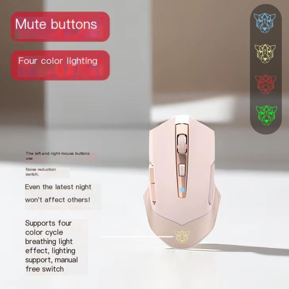 2024ใหม่เมาส์ไร้สาย2.4G ชนิด C - Pc Gaming Pink บทวิจารณ์และราคา